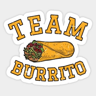 Team Burrito Sticker